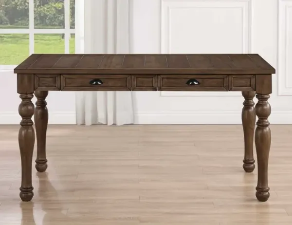 Steve Silver Co. Joanna 5-Piece Brown/Caramel Dining Table Set