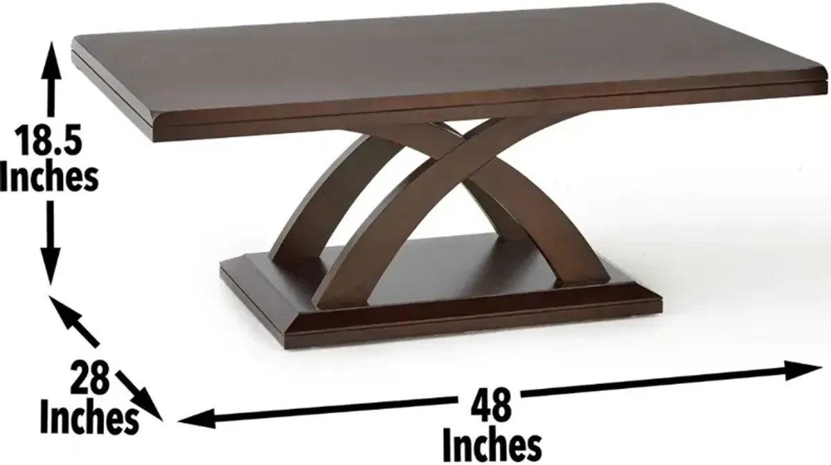 Steve Silver Co. Jocelyn Espresso Cherry Cocktail Table