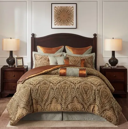 Olliix by Hampton Hill Canovia Multi Color Queen Springs Duvet Style Comforter Set