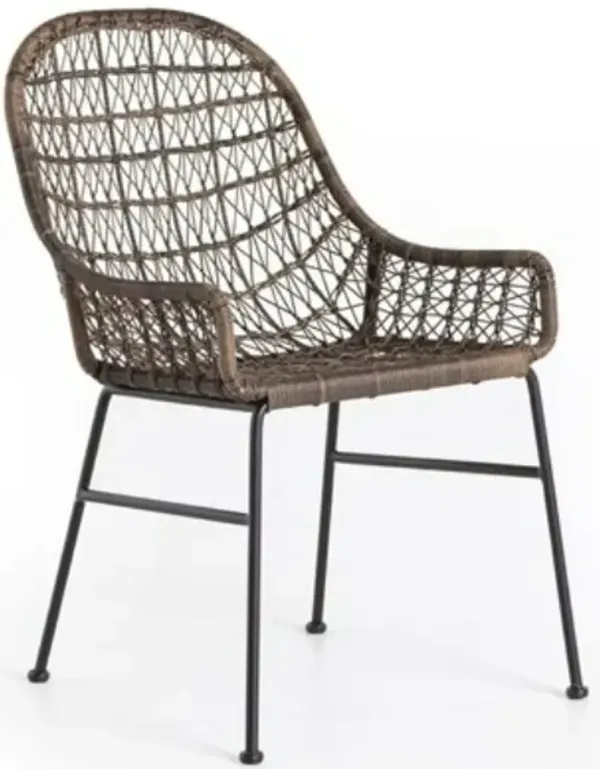 Four Hands Bandera Low Arm-Gre Outdoor Dining Chair