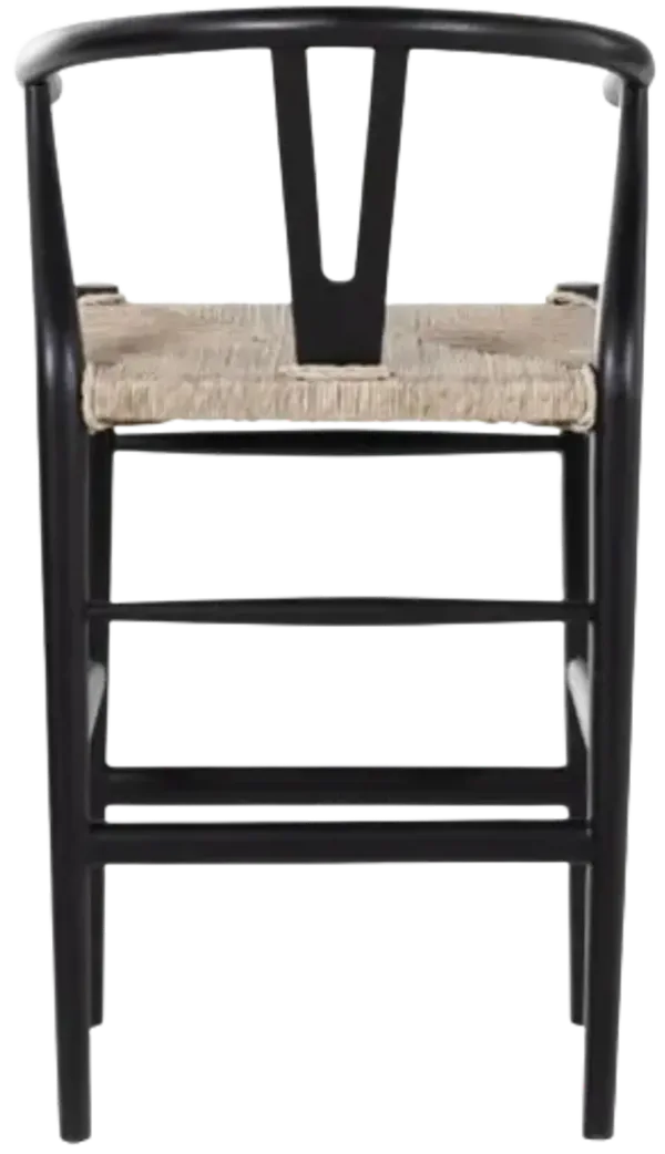 Four Hands Muestra Black/White Metal Outdoor Counter Stool