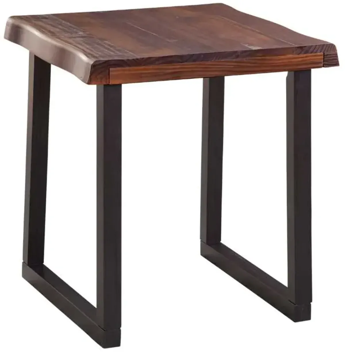 Steve Silver Co. Jennings Cherry End Table with Ebony Base