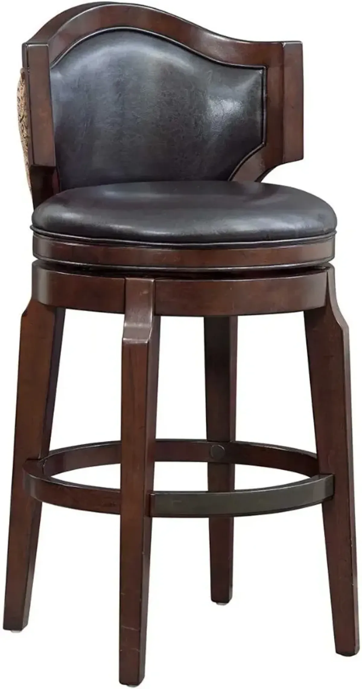 Steve Silver Co. Jasper Black/Brown Swivel Bar Stool
