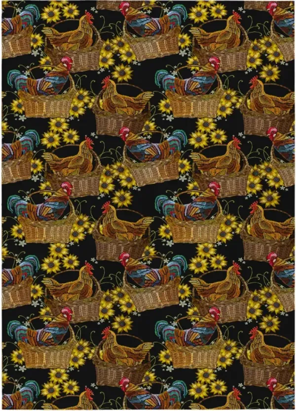 Dalyn Rug Company Kendall KE2 Black 5'x8' Area Rug