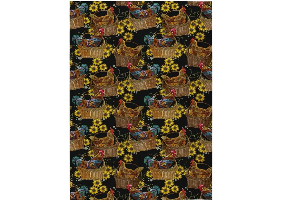 Dalyn Rug Company Kendall Black 5'x8' Style 2 Area Rug