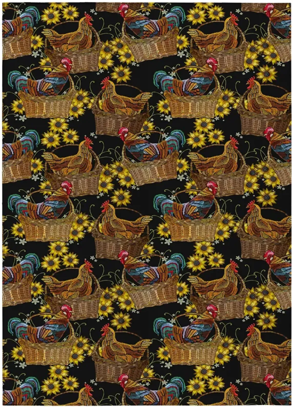 Dalyn Rug Company Kendall Black 5'x8' Style 2 Area Rug