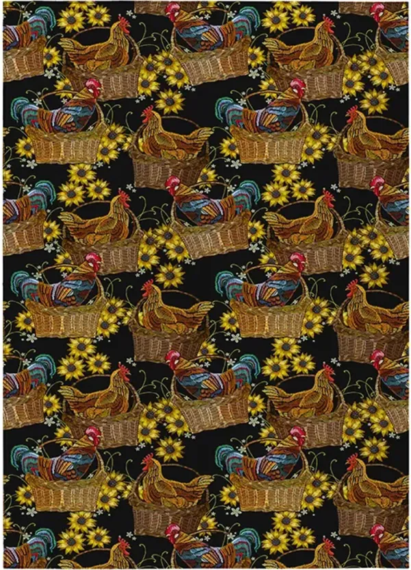 Dalyn Rug Company Kendall Black 8'x10' Style 2 Area Rug