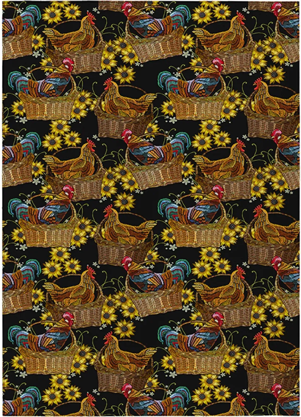 Dalyn Rug Company Kendall Black 8'x10' Style 1 Area Rug