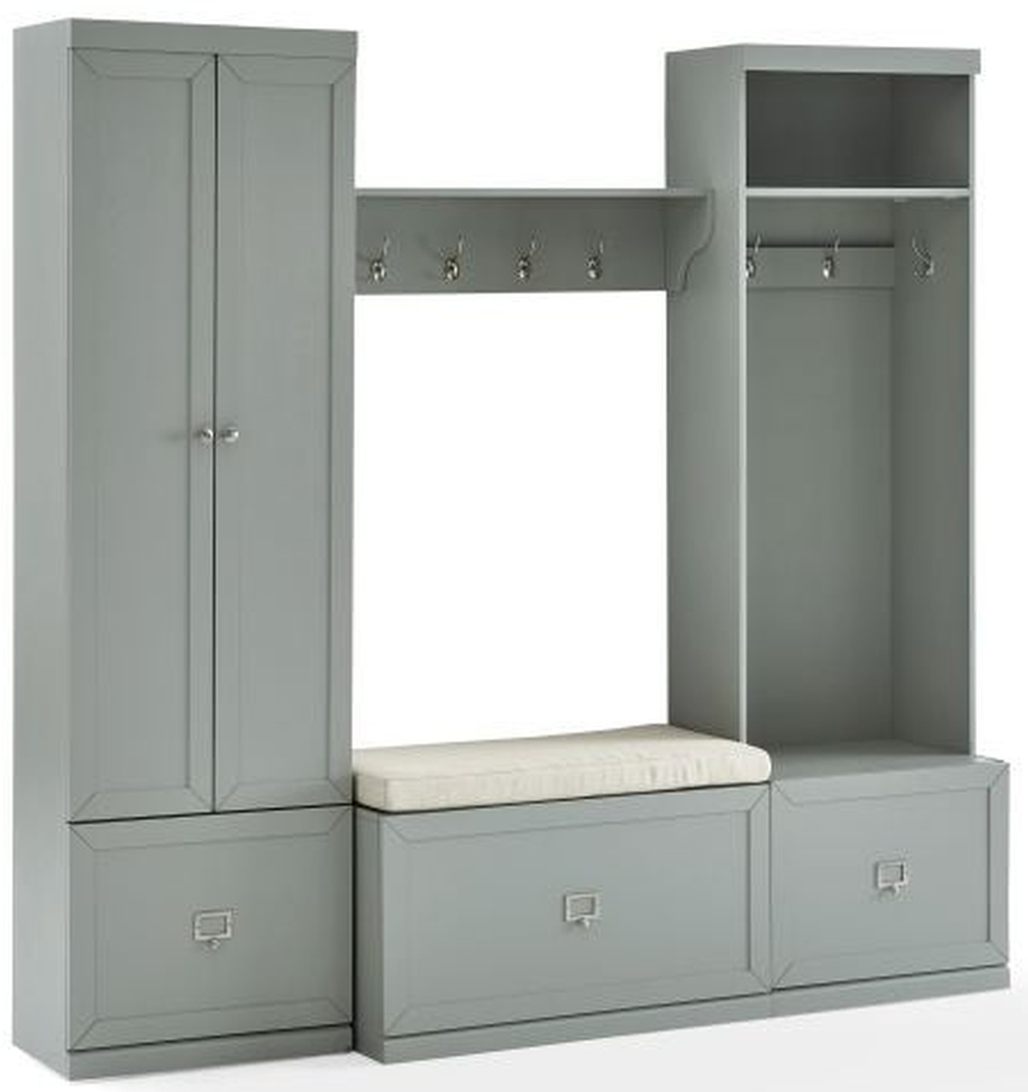 Crosley Furniture® Harper 4-Piece Gray Entryway Set