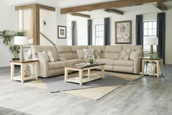 iAmerica 6pc Farmhouse Reclining Sectional