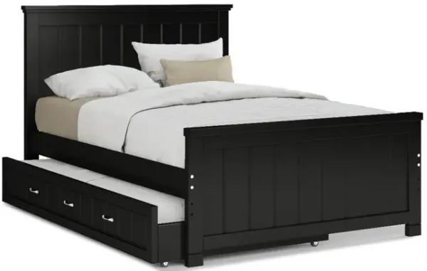 Canyon Furniture Co Twin Panel Bed with Multi-Functional Trundle
