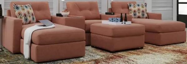 Drew & Jonathan Home ModularOne New Horizon 6-Piece Copper Modular Chaise Sectional