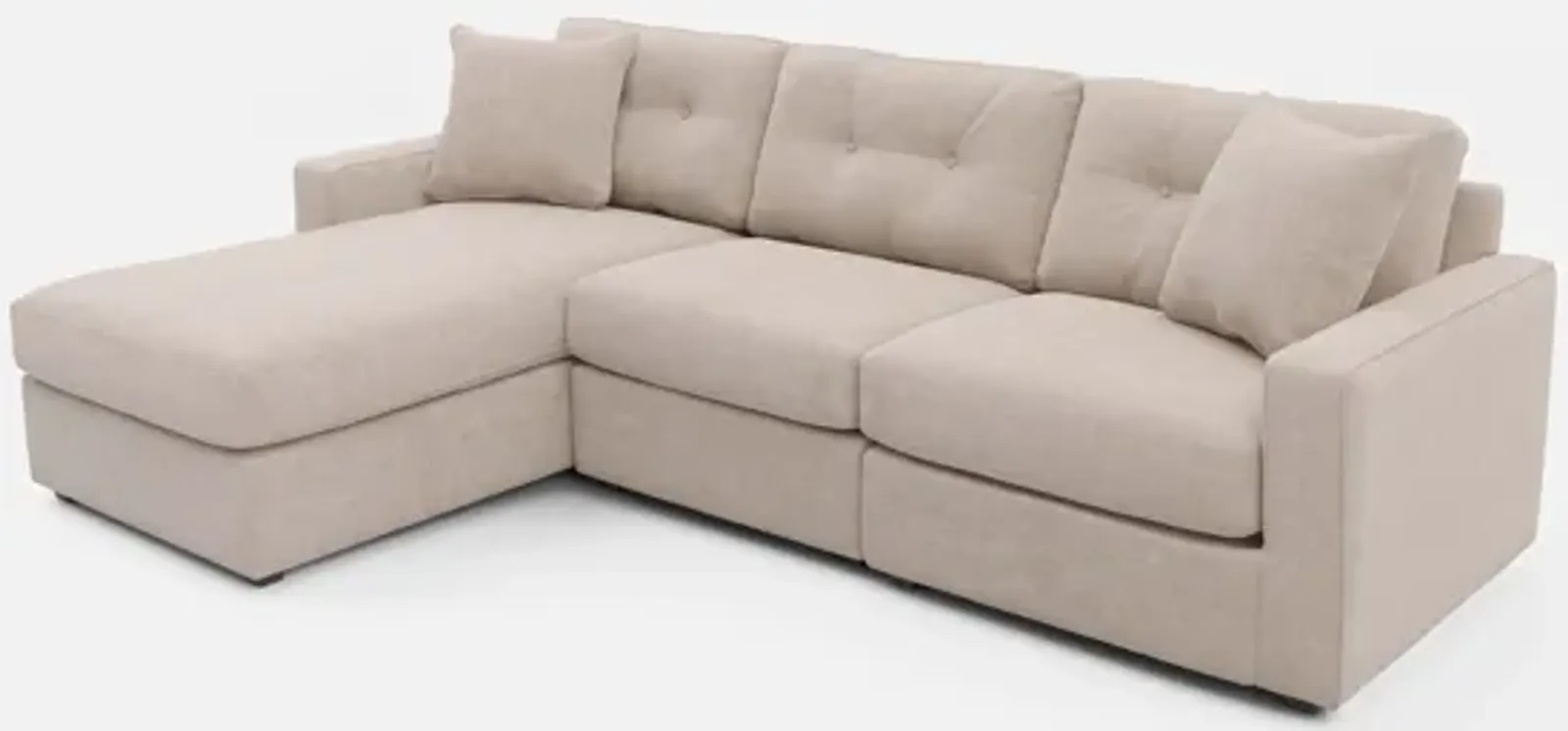 Drew & Jonathan Home ModularOne New Horizon Beige 3pc Modular Sectional