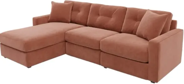 Drew & Jonathan Home ModularOne New Horizon 3-Piece Copper Modular Chaise Sectional