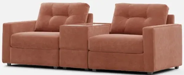 Drew & Jonathan Home ModularOne New Horizon 3-Piece Copper Power Reclining Modular Sectional