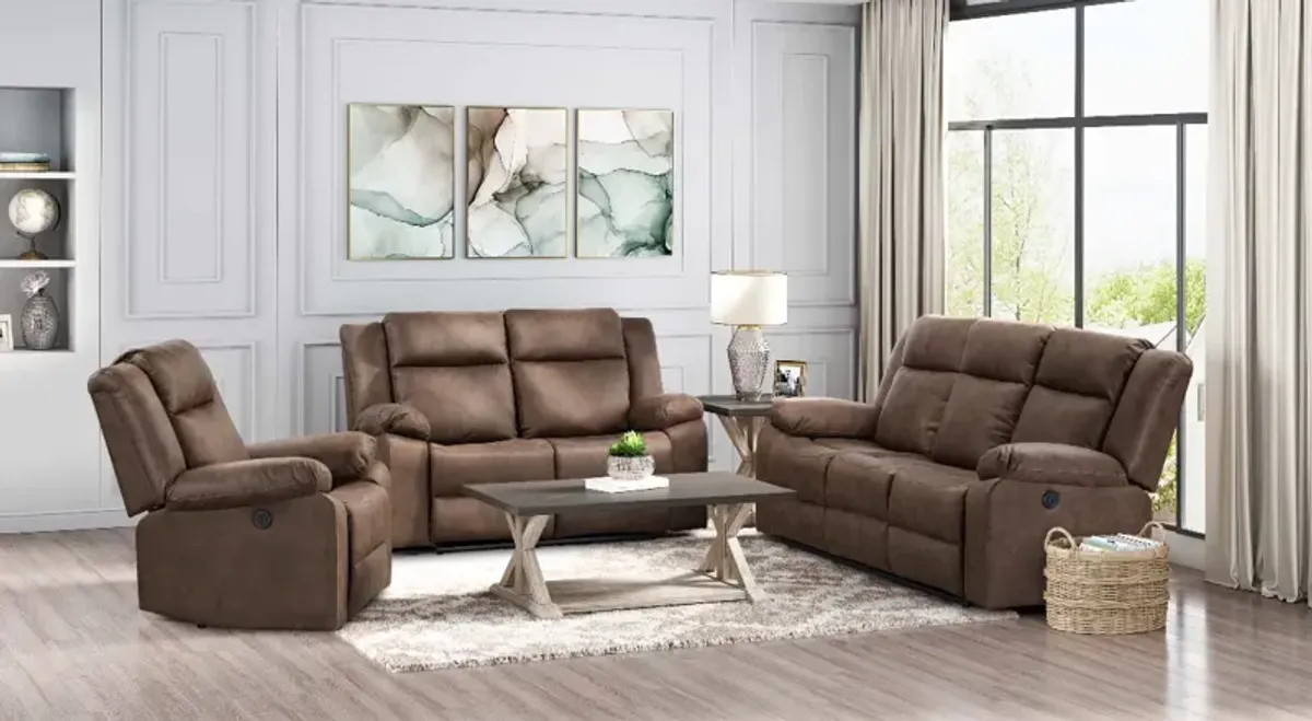 Standard Furntiure Buy the Power Reclining Sofa and Manual Reclining Loveseat Get the Power Recliner FREE!
