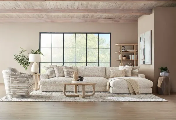 Drew & Jonathan Home Montecito 2-Piece River Rock Right-Arm Chaise Sectional