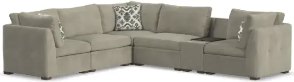 Flexsteel Evelyn Grey 6pc Modular Sectional