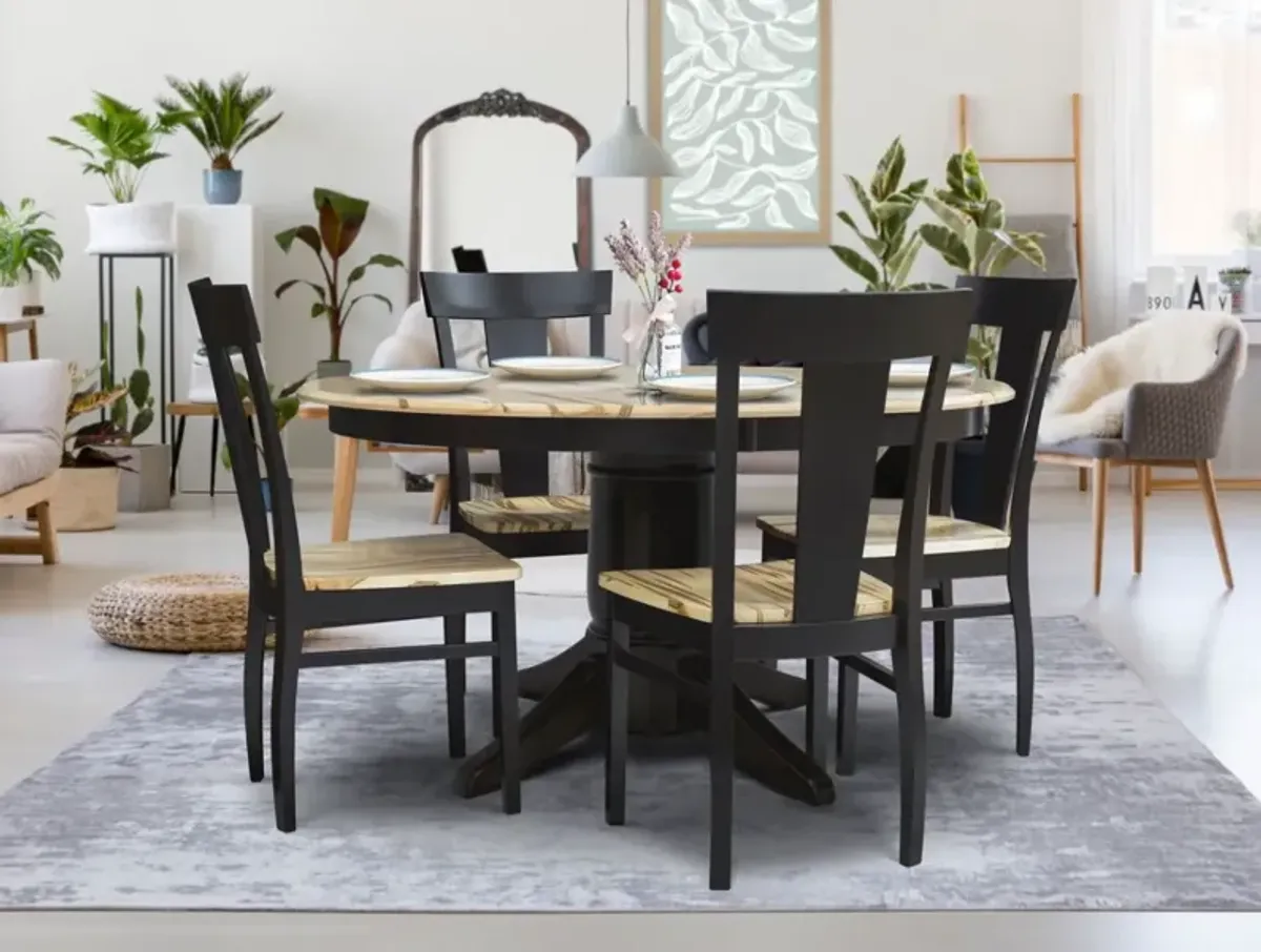 Gascho Furniture Riley Two-Toned Pedestal Dining Table