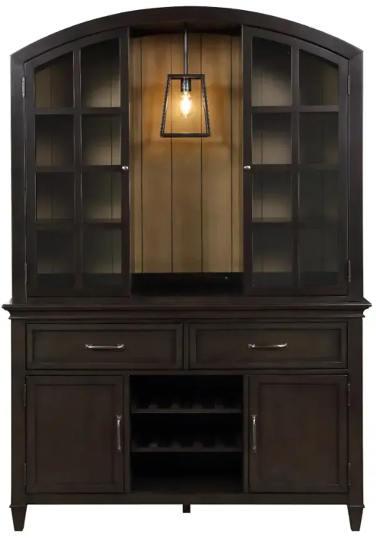 Holland House Blackberry Farm China Cabinet with Pendant Light