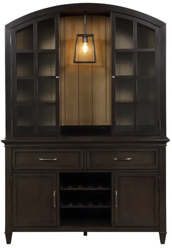 Holland House Blackberry Farm China Cabinet with Pendant Light