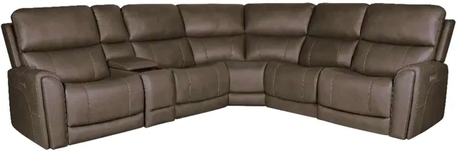 iPowr 6pc Triple Reclining Sectional 