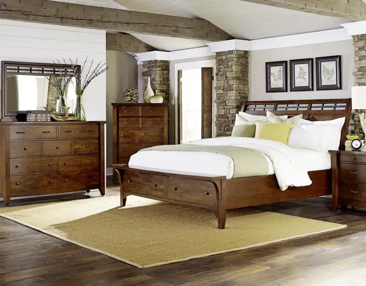 Napa Furniture Design Whistler Retreat 3-Piece Chestnut Queen Bedroom Set