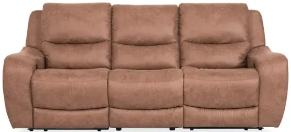 Cheers by Man Wah Brown Power Reclining Sofa