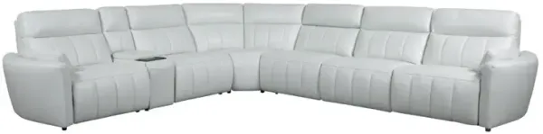 Cheers by Man Wah 6-Piece Cosmo Fog Power Reclining Sectional