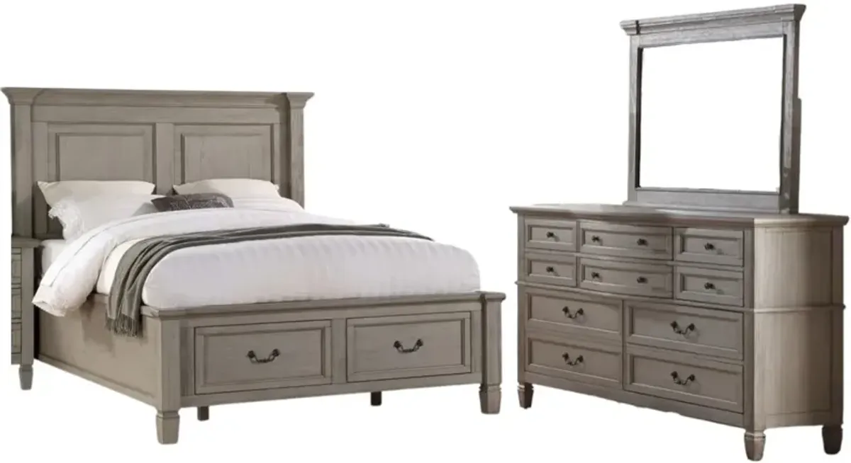 Nash Collective Lake Shore 3-Piece Cottage King Storage Bedroom Set