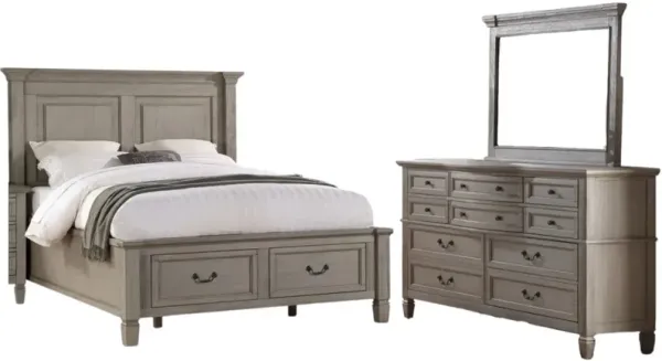 Nash Collective Lake Shore 3-Piece Cottage Queen Storage Bedroom Set
