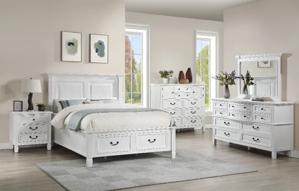 Nash Collective Lake Shore 3-Piece Cottage Queen Storage Bedroom Set