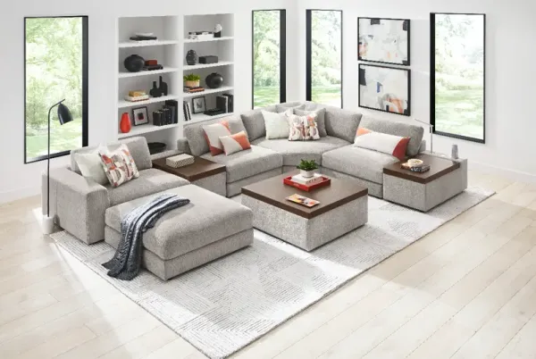 Drew & Jonathan Home ModularThree 7pc Grey Modular Sectional