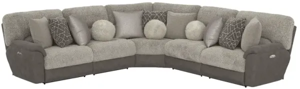 iAmerica Adventure Two-Toned 5pc Power Reclining Sectional