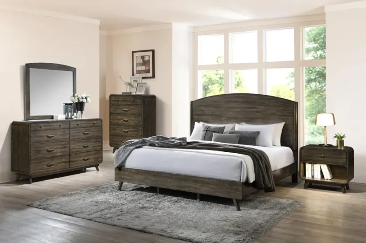 New Classic® Home Furnishings Rex 3-Piece Walnut Queen Platform Bedroom Set