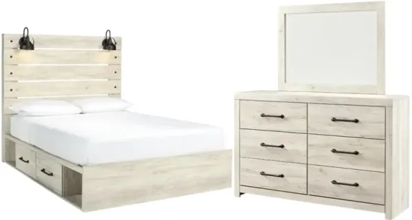 Signature Design by Ashley® Cambeck 3-Piece Whitewash King Bedroom Set