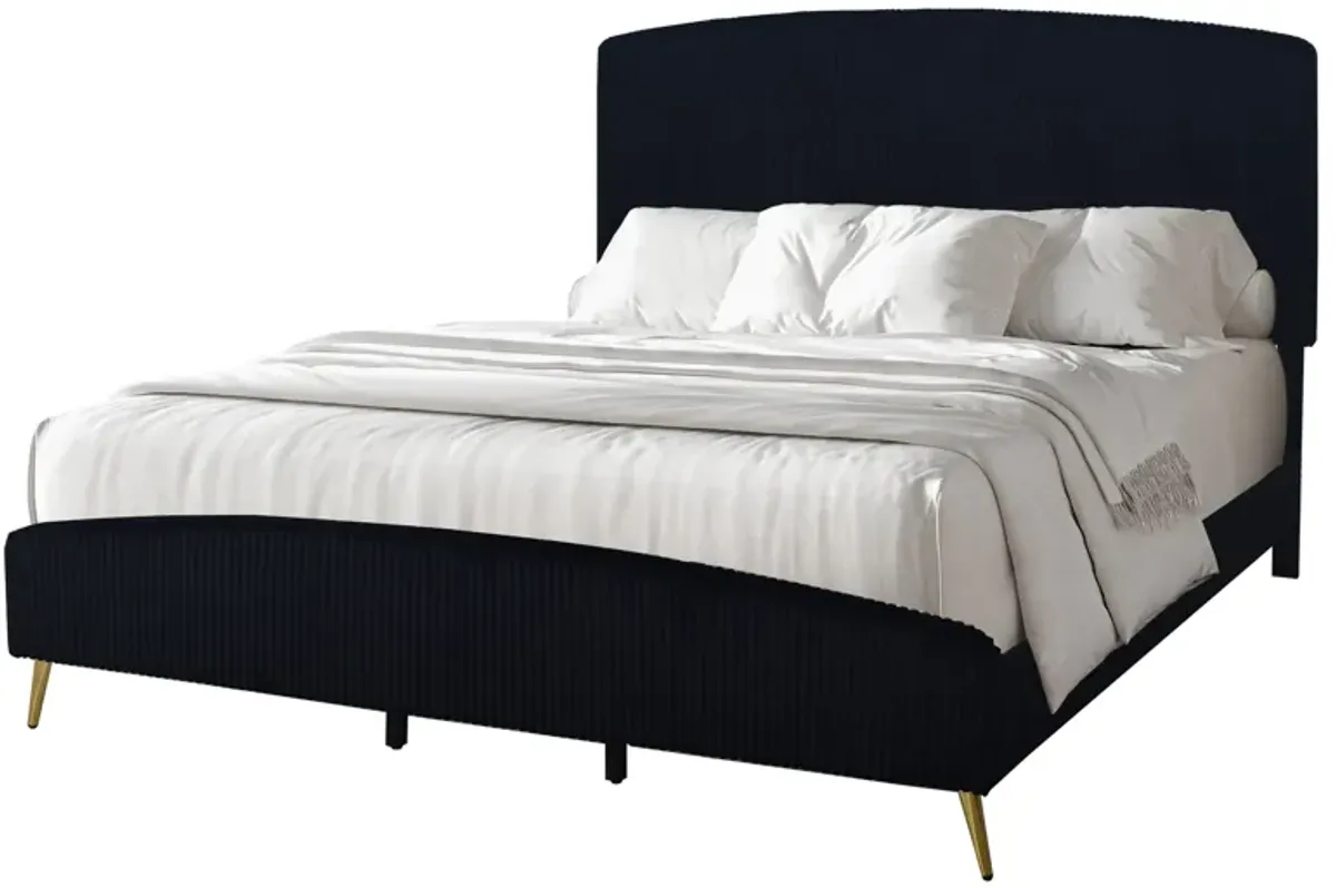 New Classic® Home Furnishings Kailani Black King Upholstered Bed