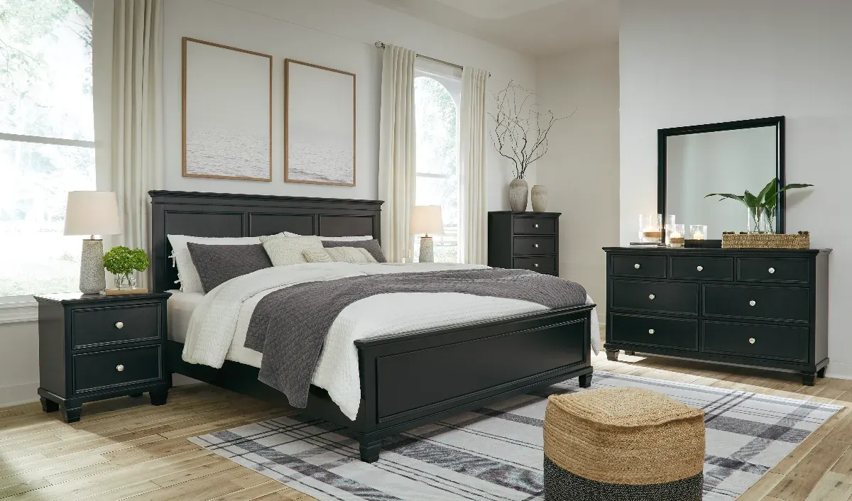 Signature Design by Ashley® Lanolee Black King Panel Bedroom