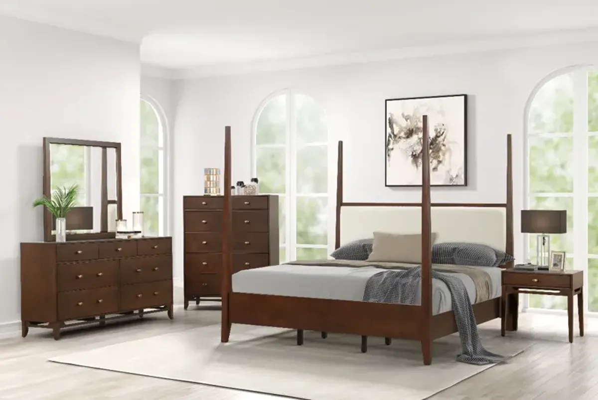 Richwood Bowie Cherry 3pc Queen Poster Bedroom