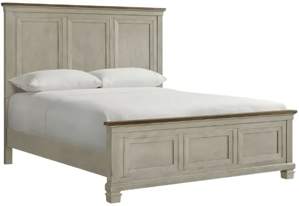 Elements International Farmington 3pc Queen Two Toned Bedroom