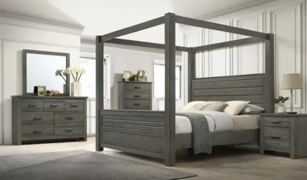Lifestyle 3-Piece Gray King Bedroom Set