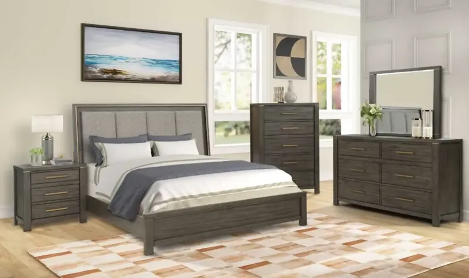 Lifestyle Grey Queen 3pc Bedroom Group