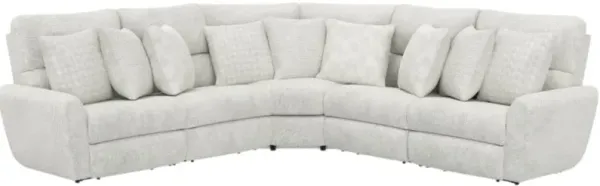 iAmerica Grace 3-Piece White Power Reclining Sectional