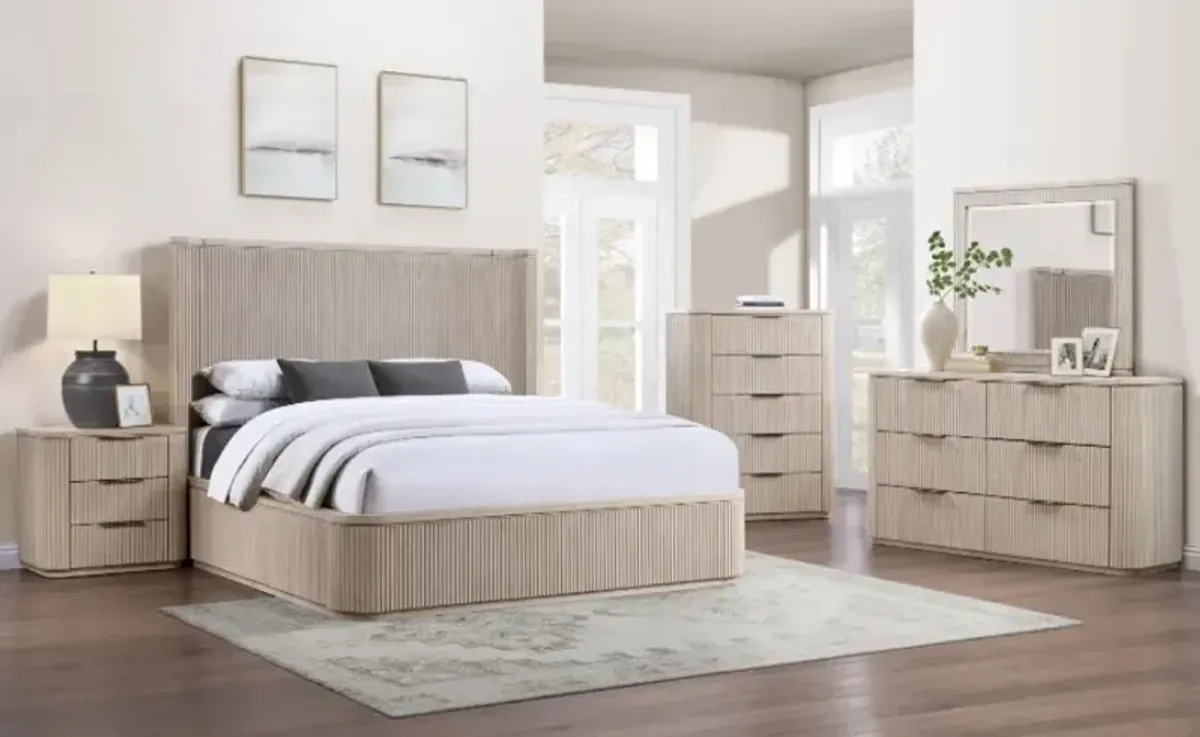 Steve Silver Co. Henry 3pc Sand Queen Panel Bedroom Set