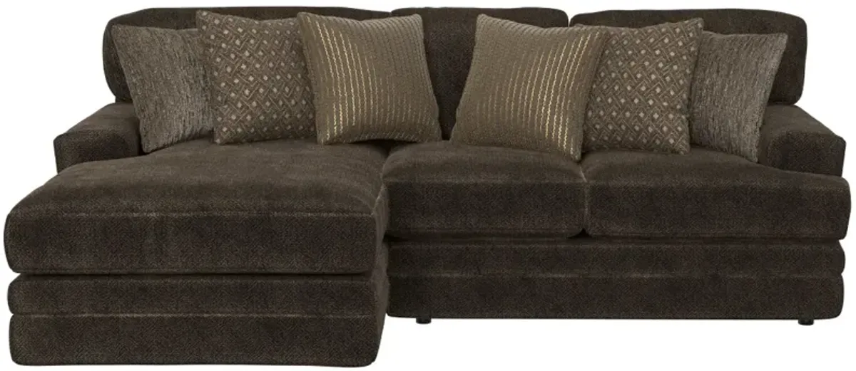 iAmerica Hercules Chocolate 2 Piece Sectional