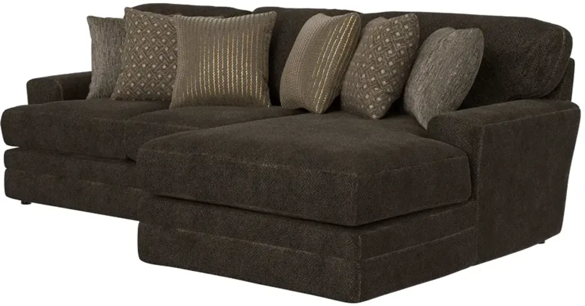 iAmerica Hercules Chocolate 2 Piece Sectional