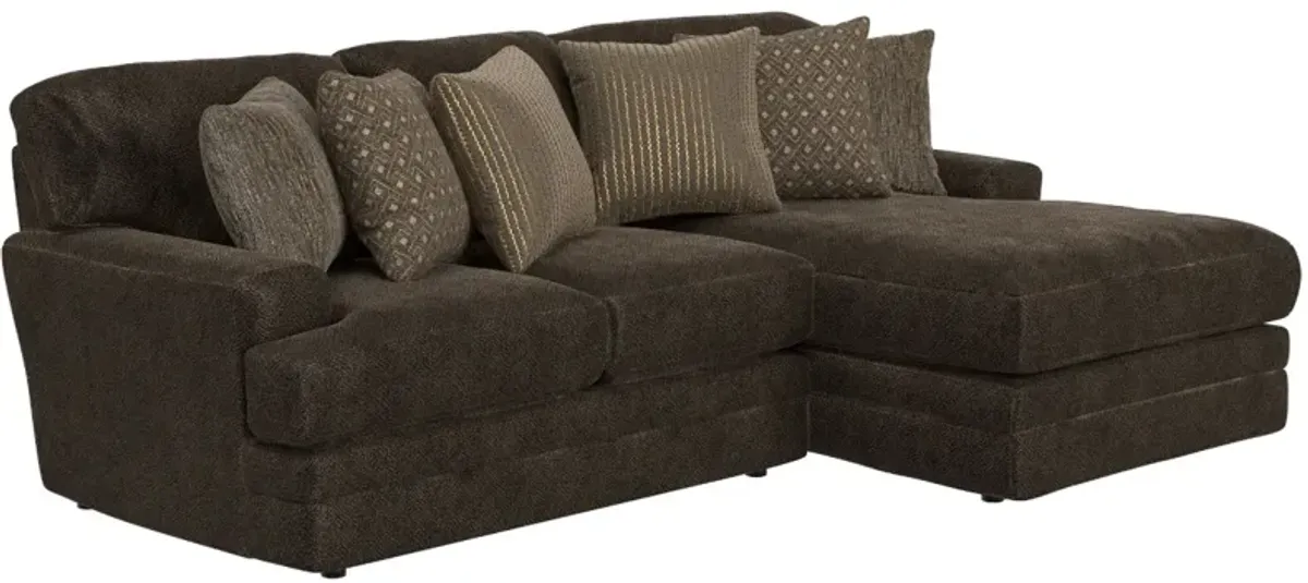 iAmerica Hercules Chocolate 2 Piece Sectional