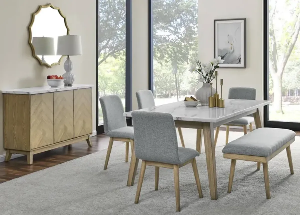 Steve Silver Co. Vida 5pc Dining Set with FREE Matching Bench