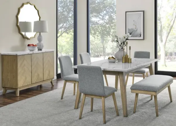 Steve Silver Co. Vida 5pc Dining Set with FREE Matching Bench