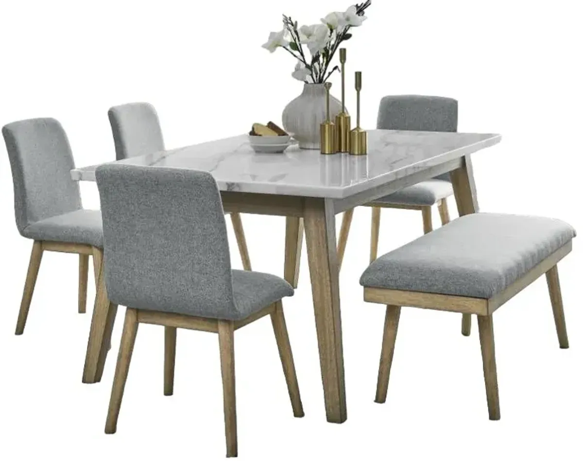 Steve Silver Co. Vida 5pc Dining Set with FREE Matching Bench